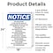 Signmission No Soliciting If You Do Not Have OSHA Notice Sign, Aluminum, 18in W x 24in L, 2PK OS-2PACK-NS-A-1824-V-14824 - alternate 3